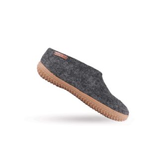 Uldhjemmesko (100% ren uld) - Model Koks m/Gummisål - Dansk Design fra SHUS - 36