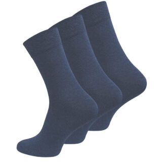 3 par navy diabetes strømper, str. 39-42