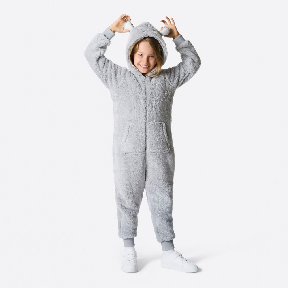 Børn | Grå Bamsebjørn Onesie Børn
