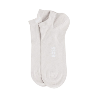 BOSS 2pak Bambus Ankelstrømper i beige til herre