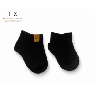 iZ Sock Luxury bambus-ankelstrømper sort til baby