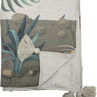 Creative Collection - Peacock Plaid - Grøn - Polyester - 155x130 Cm