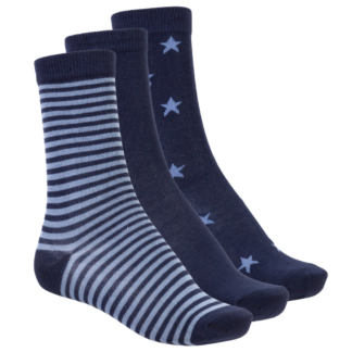 Crossbow Børne Strømper i bambus - Navy Mix - 34/36