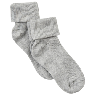 Minymo Baby Strømper - Light Grey Melange - 19/22