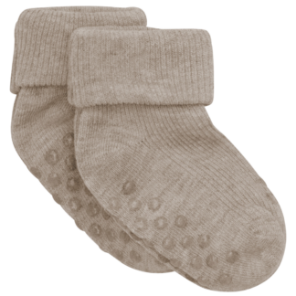 Minymo Baby Strømper - Silver Mink Melange - 23/26