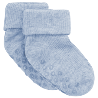 Minymo Baby Strømper - Winter Sky Melange - 23/26