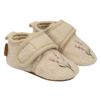 pom pom Baby Hjemmesko i uld - OFF WHITE - 17/18